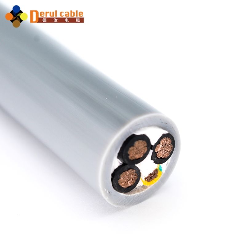 Derul 4-Core PUR Flexible Drag Chain Cable