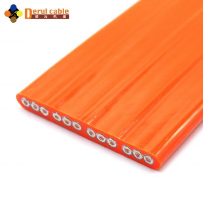 pur polyurethane sheathed tensile and wear-resistant flat cable | Shanghai Derul factory direct sales